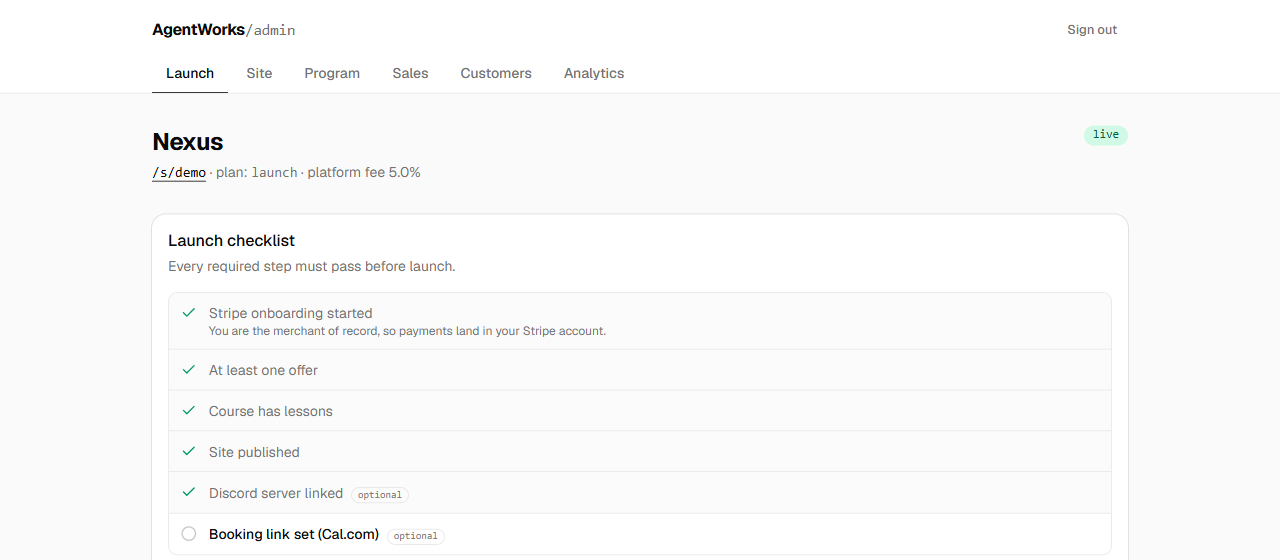 A back office with seven tabs, zero jargon